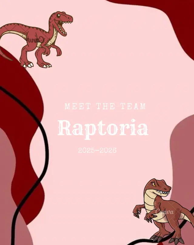 Instagram post from Sep 6, 2025: Meet the 25-26 Raptoria robotics team!